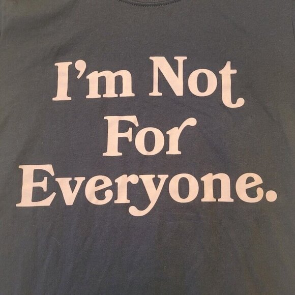 Wound Up Womans L T Shirt I’m Not For Everyone Blue Tee - Picture 3 of 7